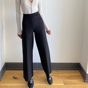 Aritzia Satin Wide Straight Leg Pants